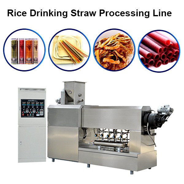 Rice drinking straw processing line