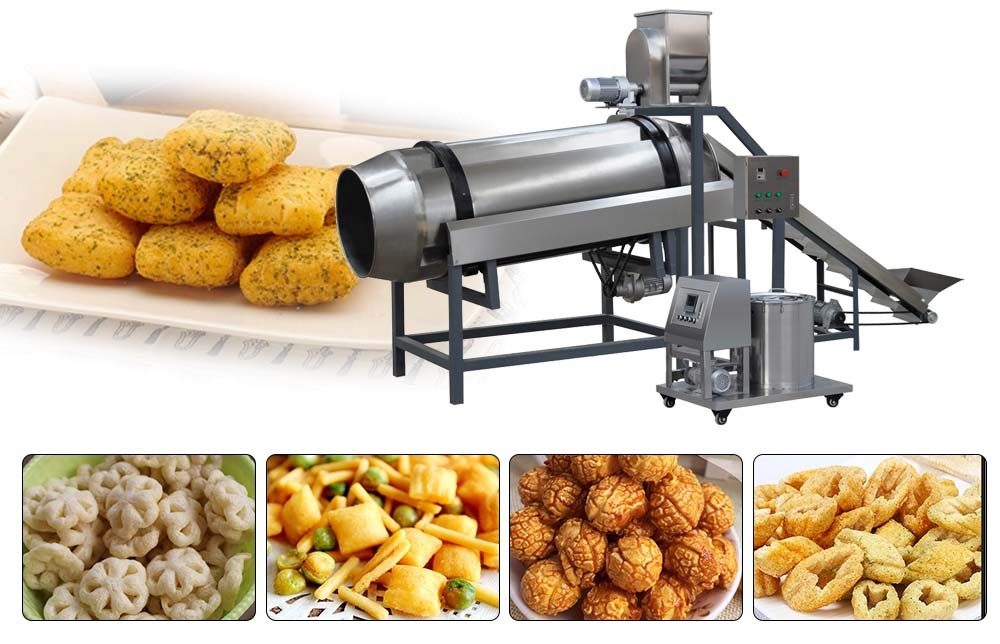 Single drum seasoning machine