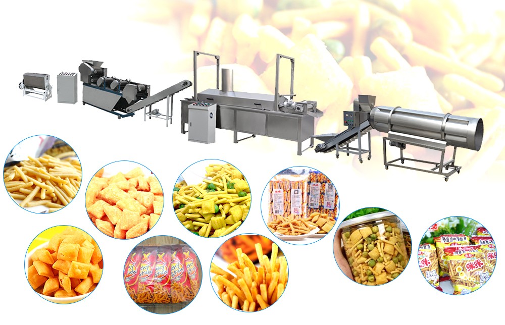 fully automatic fried dough snack production line