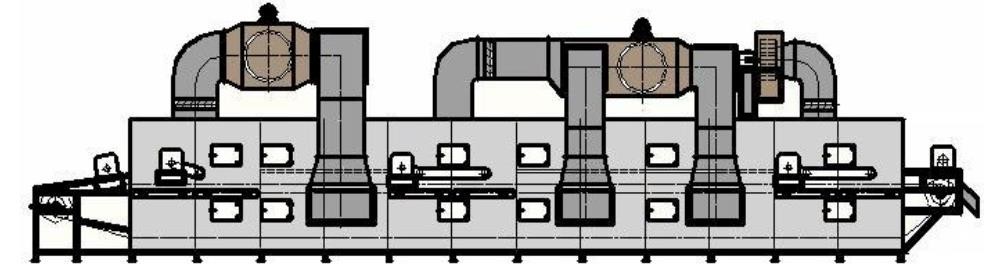 Industrial Pellet Chips Dryer Machine Design