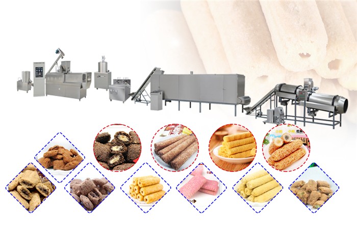 corn puffing extruder machine