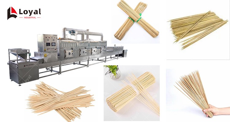 Belt Transmission Microwave Bamboo Stick Drying Sterilizing Machine