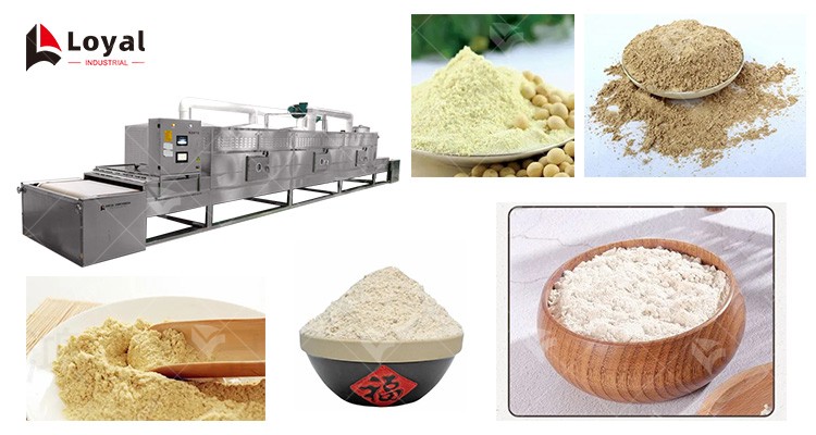 Microwave Dryer Grains Dryer Microwave Drying Machine for Soybean Flour Barley Oatmeal