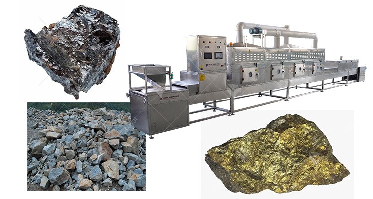 Microwave Vermiculite Ore Pyrite Zeolite From The Inside out Drying Equipment Machine Line Stone Dryer
