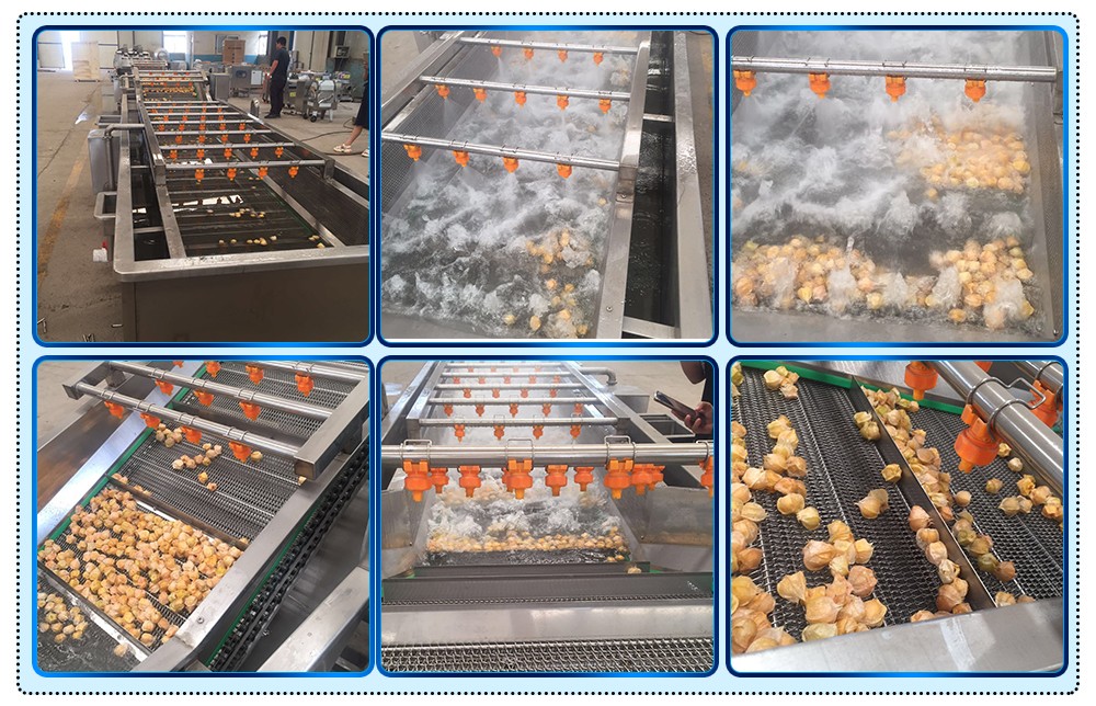 FRUIT AND VEGETABLE WASHING MACHINE OPERATION MANUFACTURING PROCESS