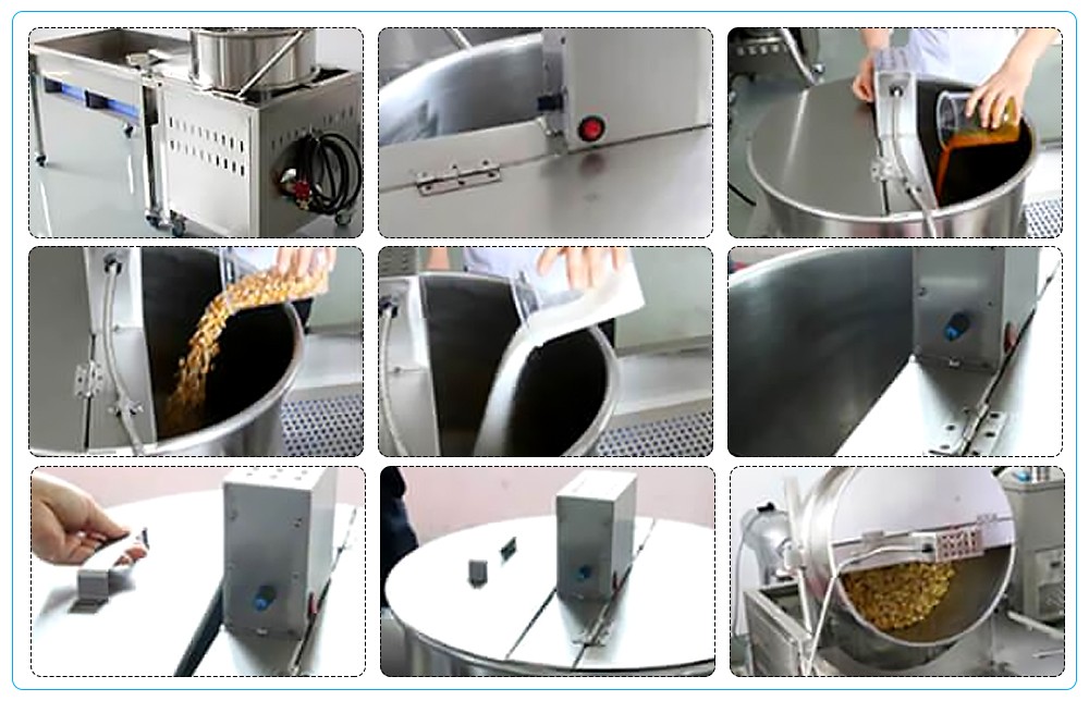 industrial popcorn machine manufactuing process