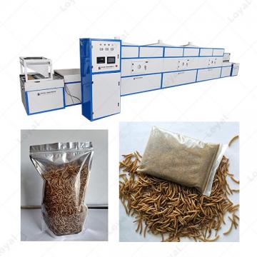 Industrial Continuous Belt Microwave Dehydrator Mealworm Drying Machine