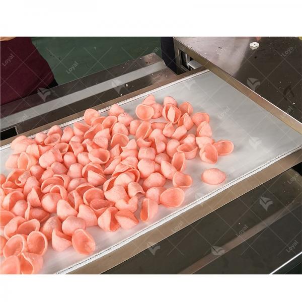 PLC control Industrial Tunnel Continuous microwave puffed prawn cracker Microwave machine #4 image