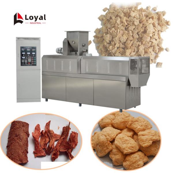 Textured soy protein soya nuggets manufacturing process line capacity 100 tons #2 image