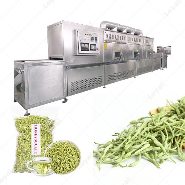 Continuous Tunnel Honeysuckle Flower Drying Dehydrator Machine Tunnel Microwave Baking And Sterilizing Equipment #3 image
