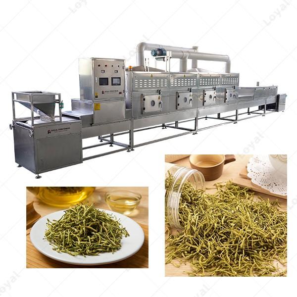 Continuous Tunnel Honeysuckle Flower Drying Dehydrator Machine Tunnel Microwave Baking And Sterilizing Equipment #5 image
