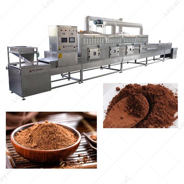 30 KW Tunnel Industrial Microwave Cocoa Powder Drying and Sterilizing Machine #3 image