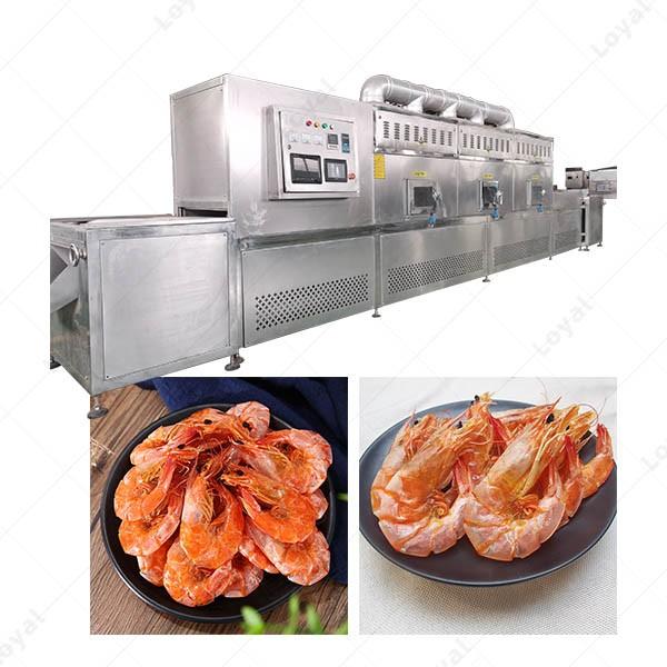 150Kw Fully Automatic Industrial Continuous Microwave Shrimp Drying Machine #3 image