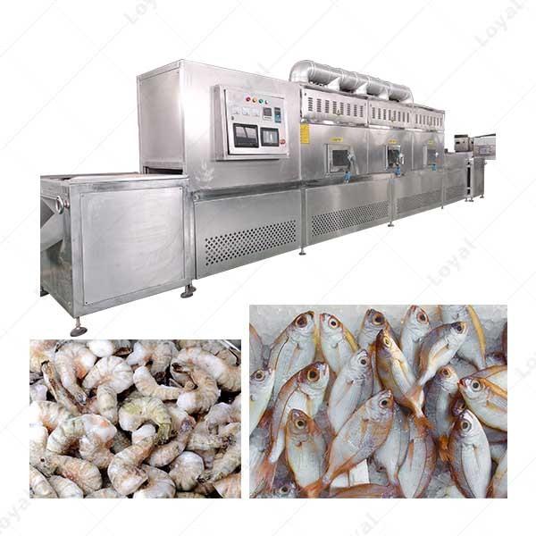 50kw PLC Control System Microwave Frozen Shrimp Thawing Machine #2 image