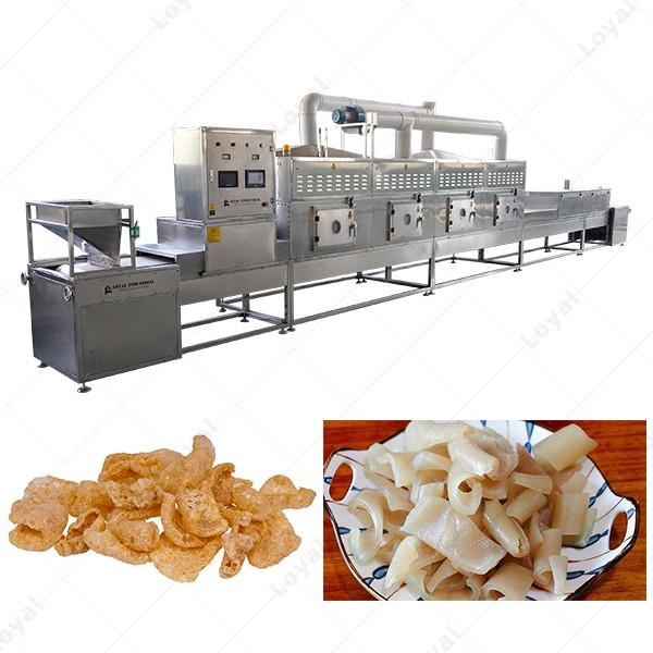 High Efficiency Multifunctional Continuous Microwave Puffed Pork Skin Microwave Machine #3 image