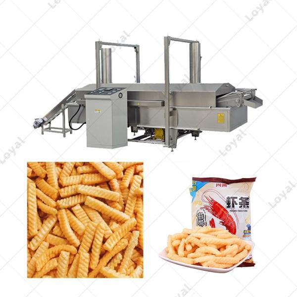 Best Price Industrial Shrimp Chips Fryer Continuous Deep Frying Machine #3 image