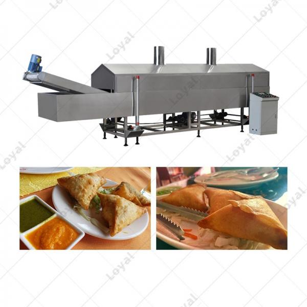 Automatic Fryer for Sale Gas Continuous Fryer Samosa Machine Food Fryer machine #1 image