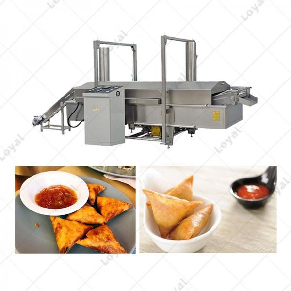 Automatic Fryer for Sale Gas Continuous Fryer Samosa Machine Food Fryer machine #3 image