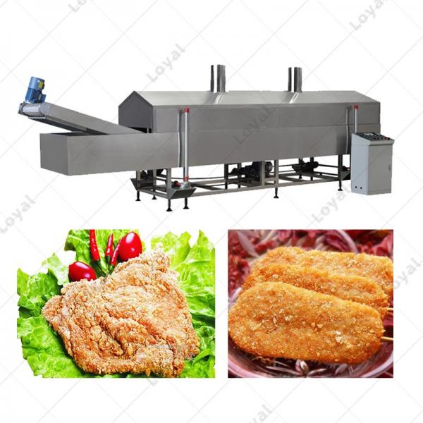 Commercial Conveyor Gas Fryer Machinery Continuous Chicken Fillet Frying Machine #2 image