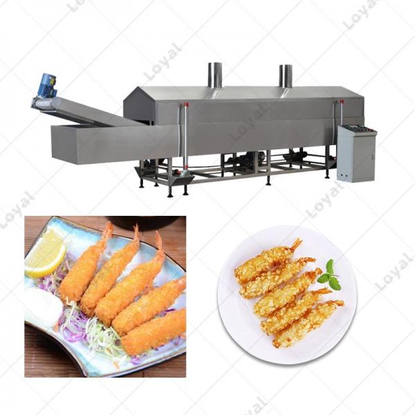 Conveyor Belt Electric Crispy Tempura Shrimp Frying Machine #1 image