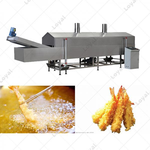 Conveyor Belt Electric Crispy Tempura Shrimp Frying Machine #2 image